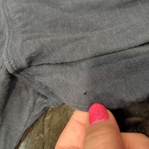 Y2k old Navy blue navy top v-neck babydoll women's size large - Picture 10 of 11